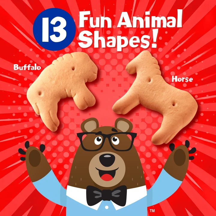 Animal shapes in Simply Animals Original crackers